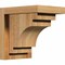 Ekena Millwork Mediterranean Rough Sawn Corbel w/Backplate, Western Red Cedar, 6"W x 8"D x 8"H COR06X08X08MED01RWR - alternate 1